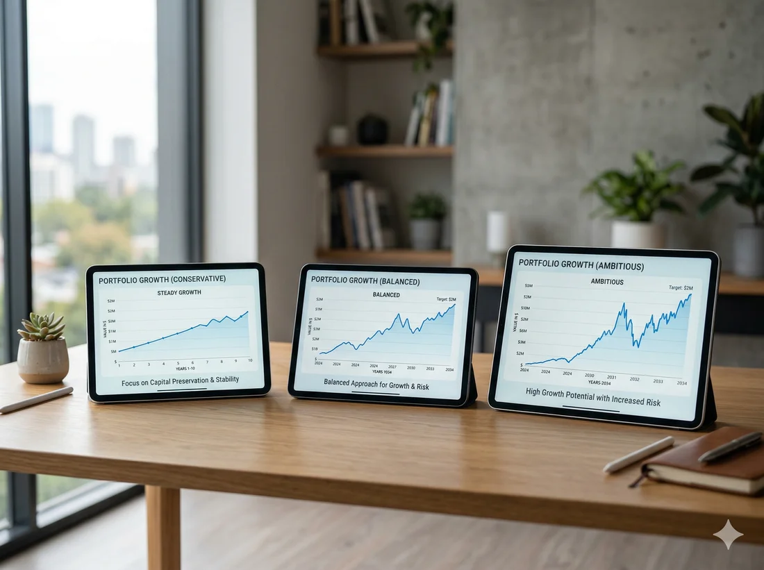 Tres escenarios de valuación inmobiliaria — venta rápida, valor de mercado y precio máximo para decidir con datos reales